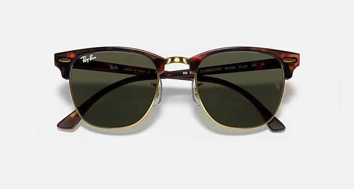 Ray-Ban Clubmaster Classic - Polished Tortoise on Gold