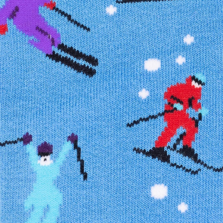 Swole Panda Snow Skiing Bamboo Socks