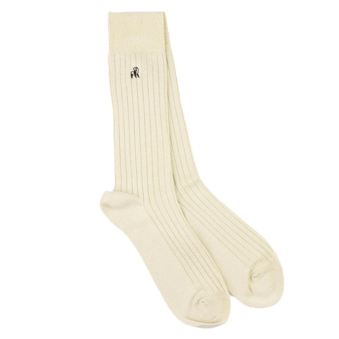 Swole Panda Plain Ribbed socks