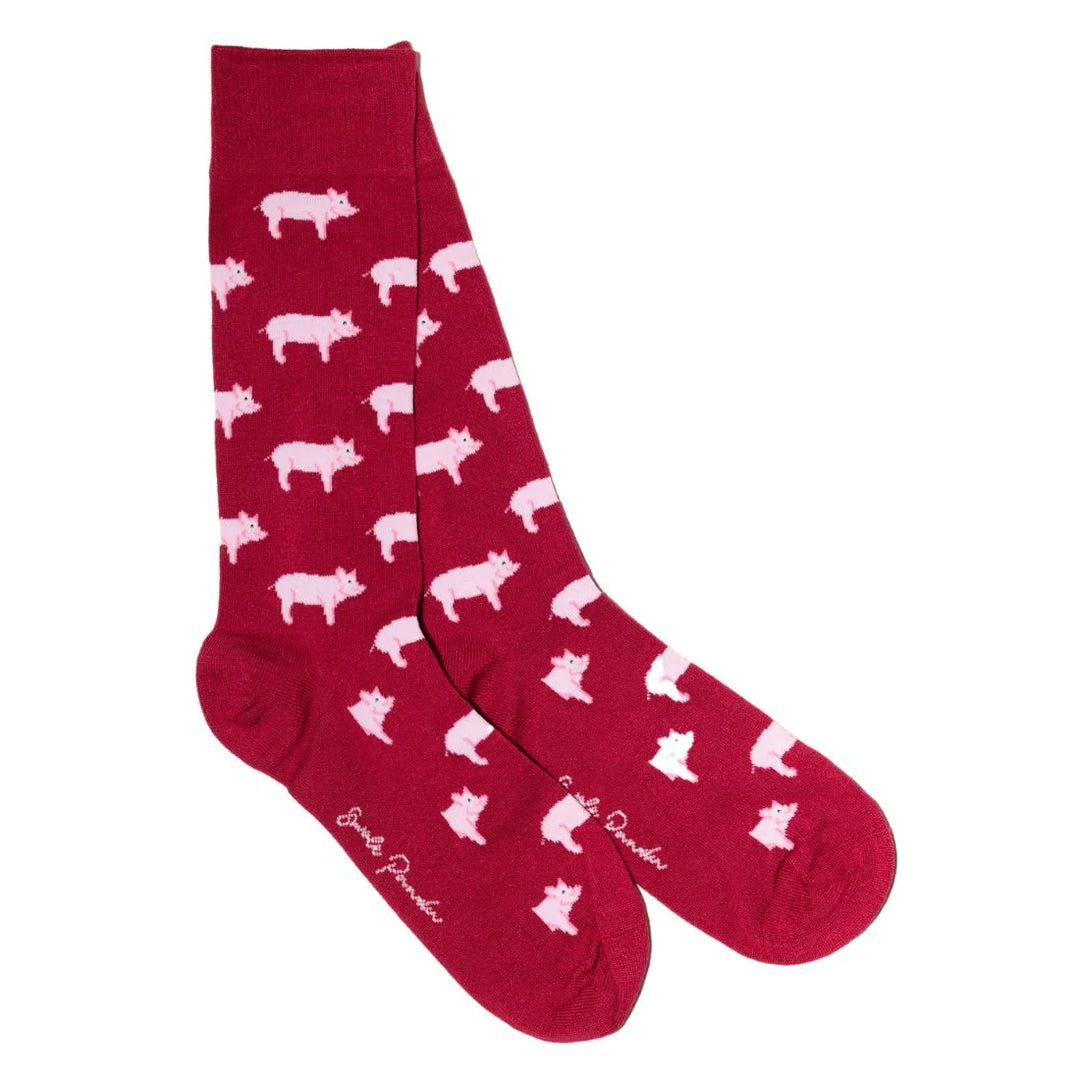 Swole Panda Barn Sock Box - 2 Pairs of Bamboo Socks
