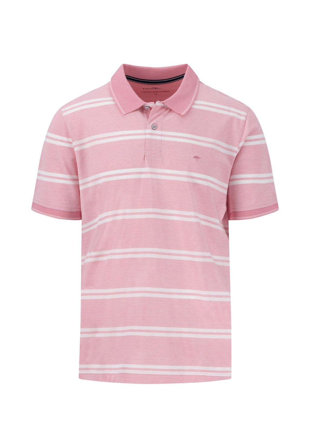 Fynch Hatton 2-Tone Stripe Polo - Pink