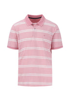 Fynch Hatton 2-Tone Stripe Polo - Pink