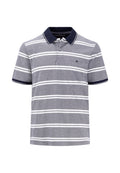 Fynch Hatton 2-Tone Stripe Polo - Navy