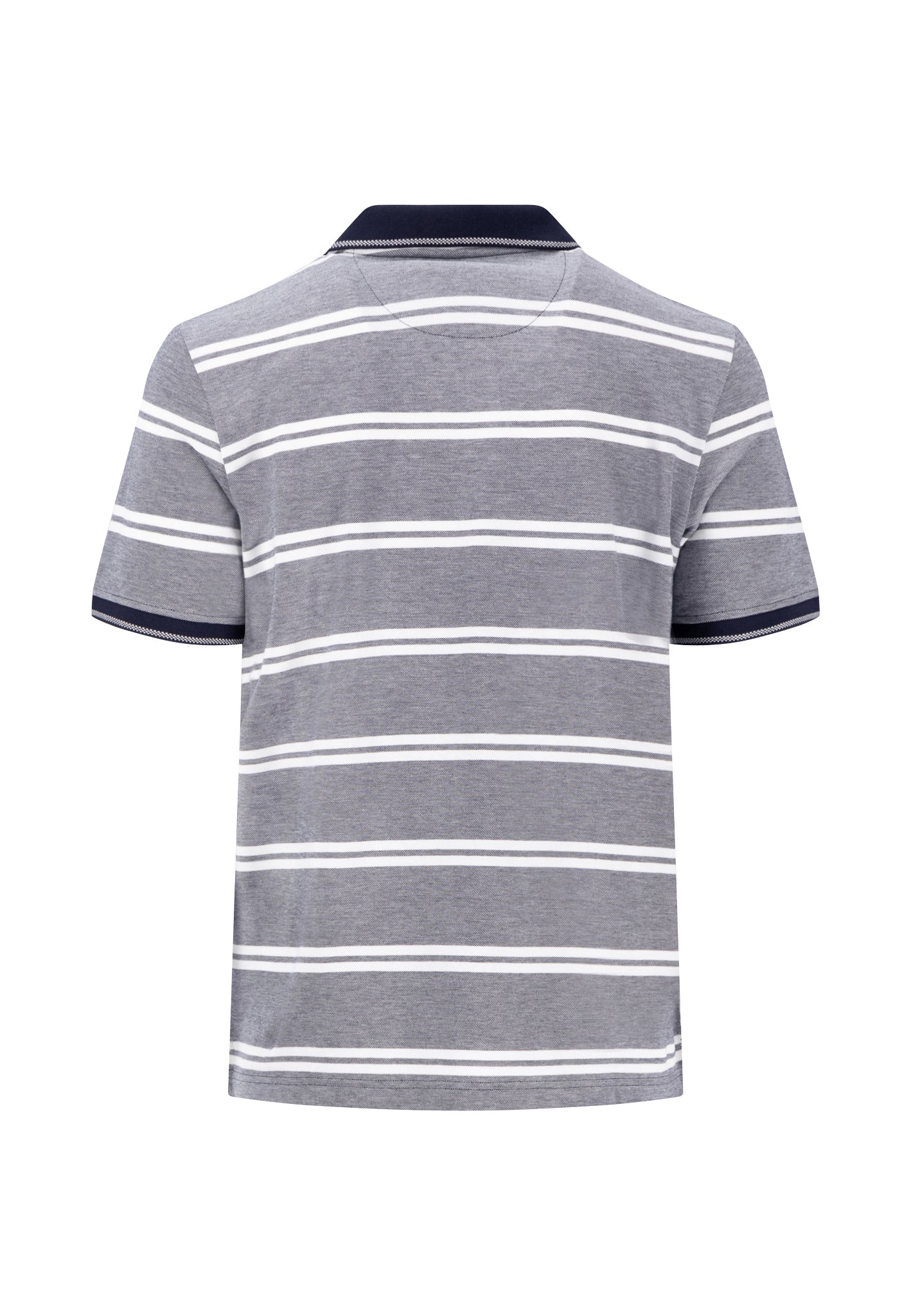 Fynch Hatton 2-Tone Stripe Polo - Navy