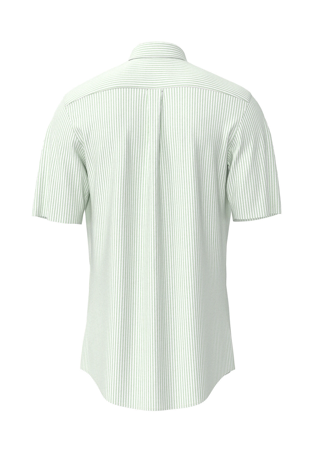 Fynch Hatton Seersucker Stripe Cotton 1/2 Sleeve Shirt - Green