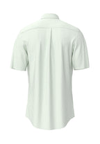 Fynch Hatton Seersucker Stripe Cotton 1/2 Sleeve Shirt - Green