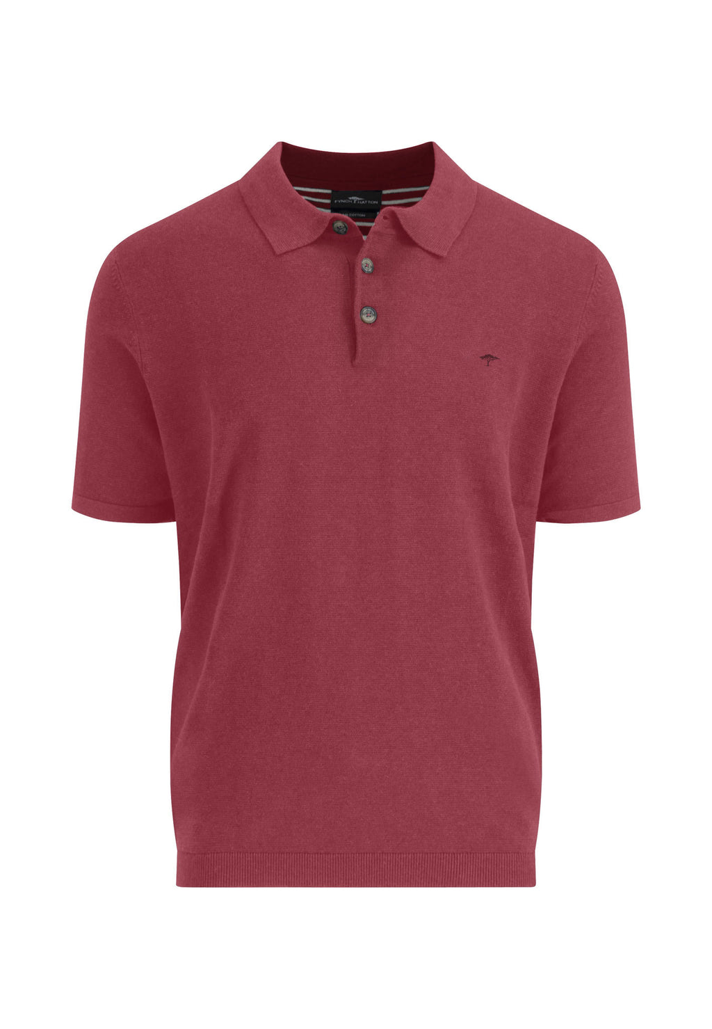 Fynch Hatton Air Cotton Polo - Berry