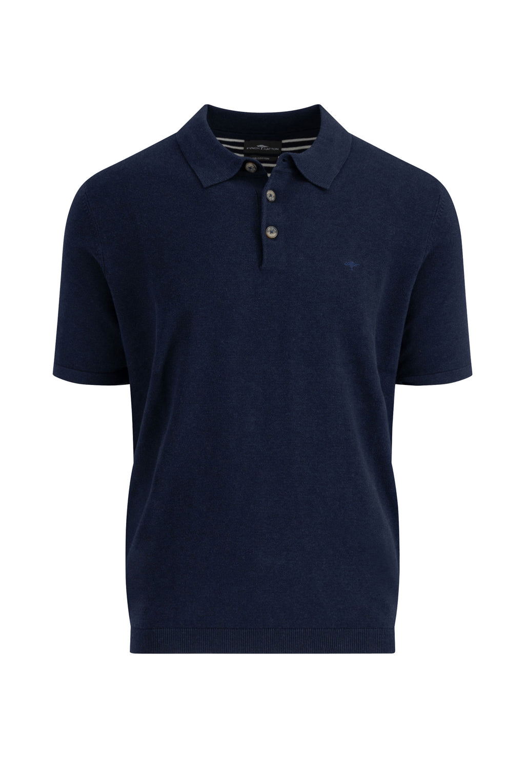 Fynch Hatton Air Cotton Polo - Navy