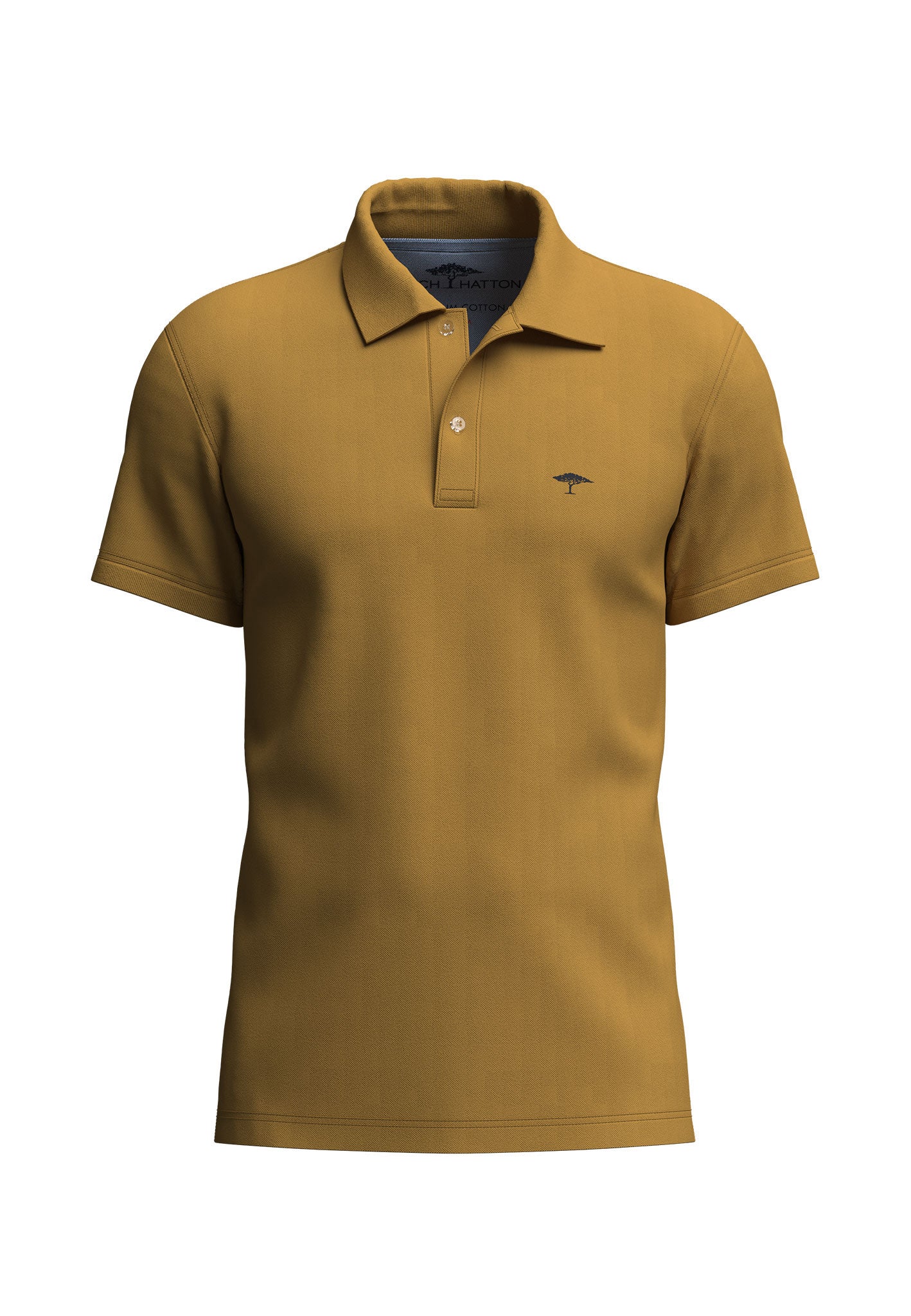 Fynch Hatton Premium Cotton Polo - Amber