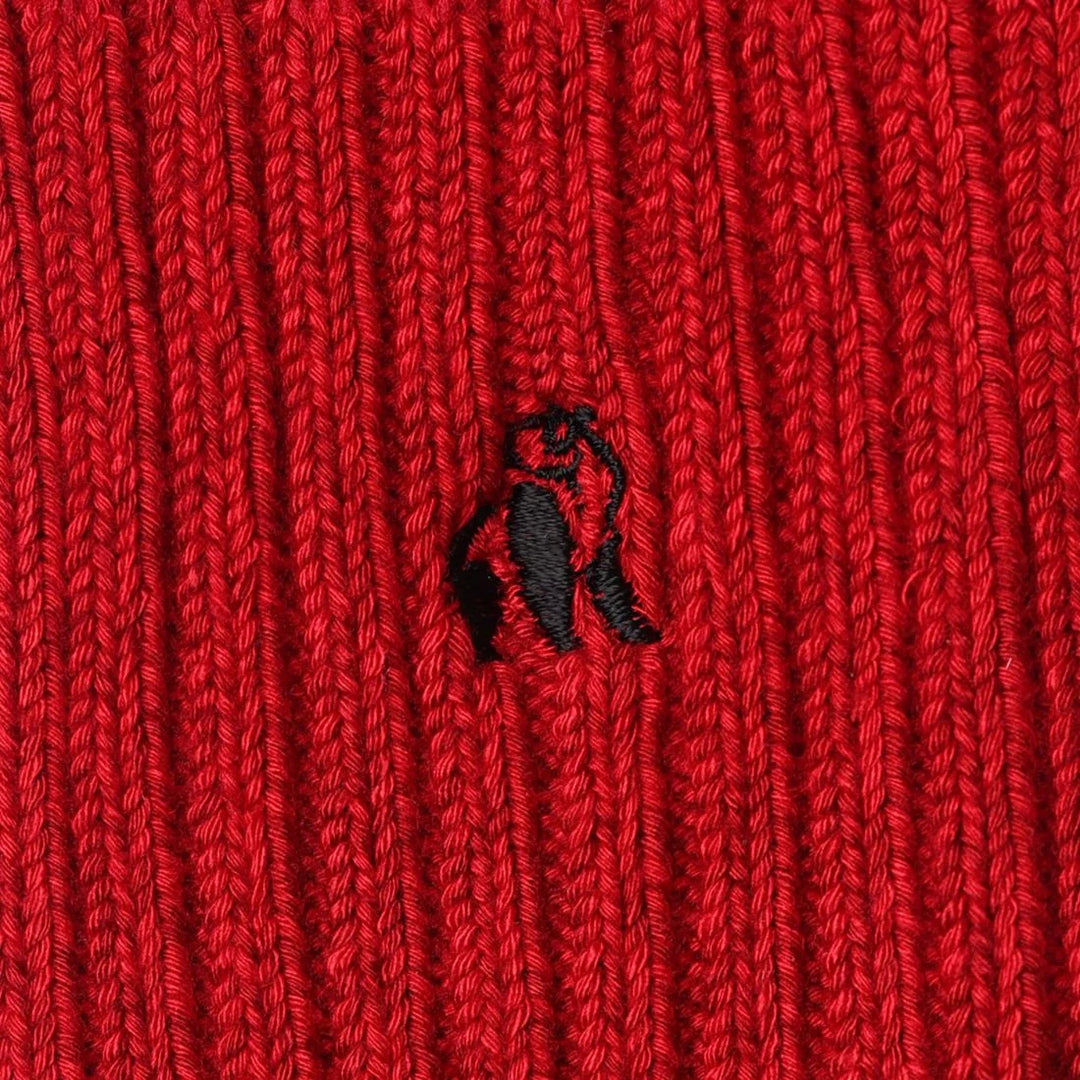 Swole Panda Red Bamboo Boot Socks