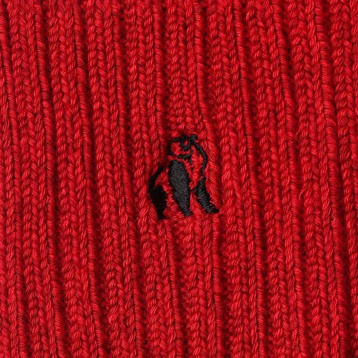 Swole Panda Red Bamboo Boot Socks