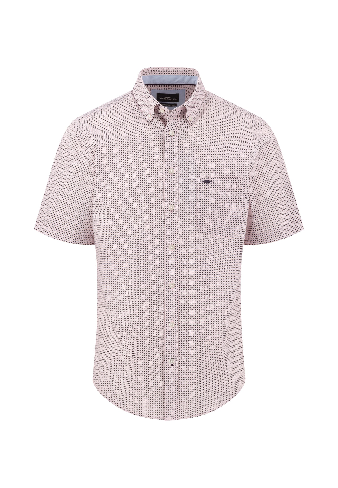 Fynch Hatton Minimal Print Short Sleeve Shirt