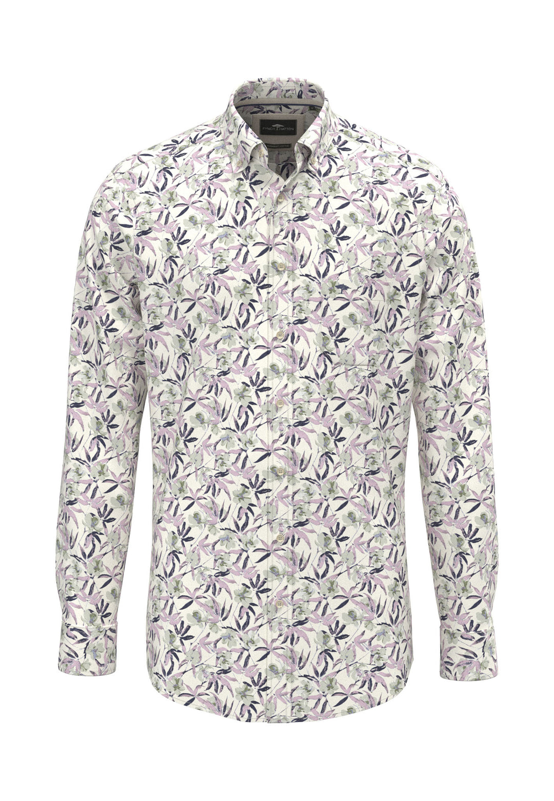 Fynch Hatton Flower Print Long Sleeve Shirt
