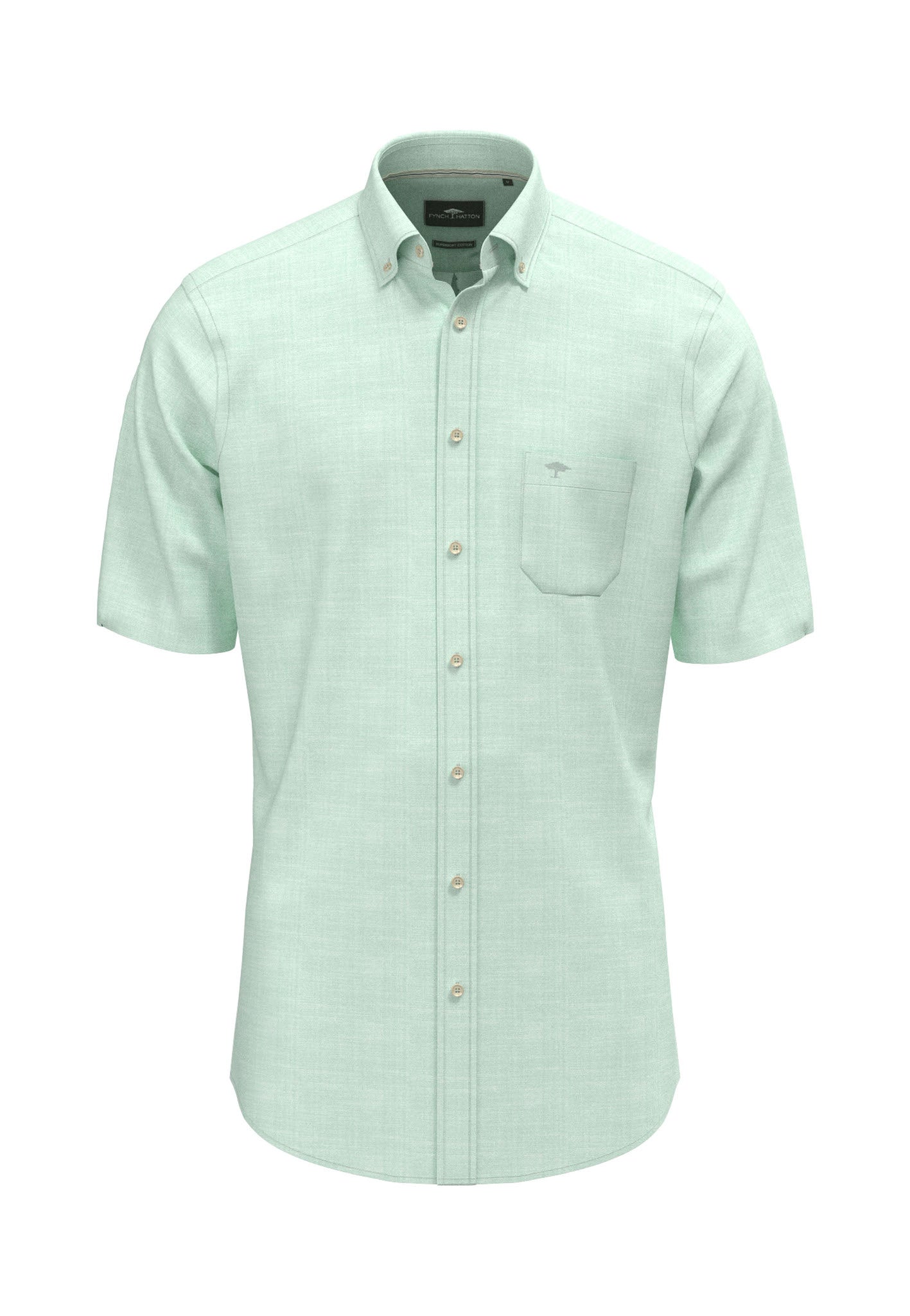 Fynch Hatton Short Sleeve Slub Shirt