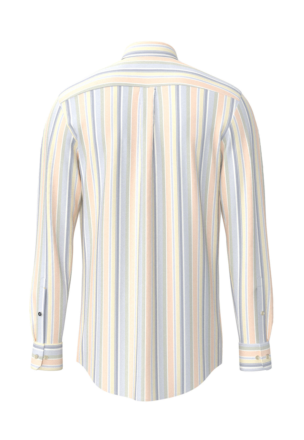 Fynch Hatton Washed Oxford Striped Long Sleeve Shirt