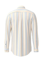 Fynch Hatton Washed Oxford Striped Long Sleeve Shirt