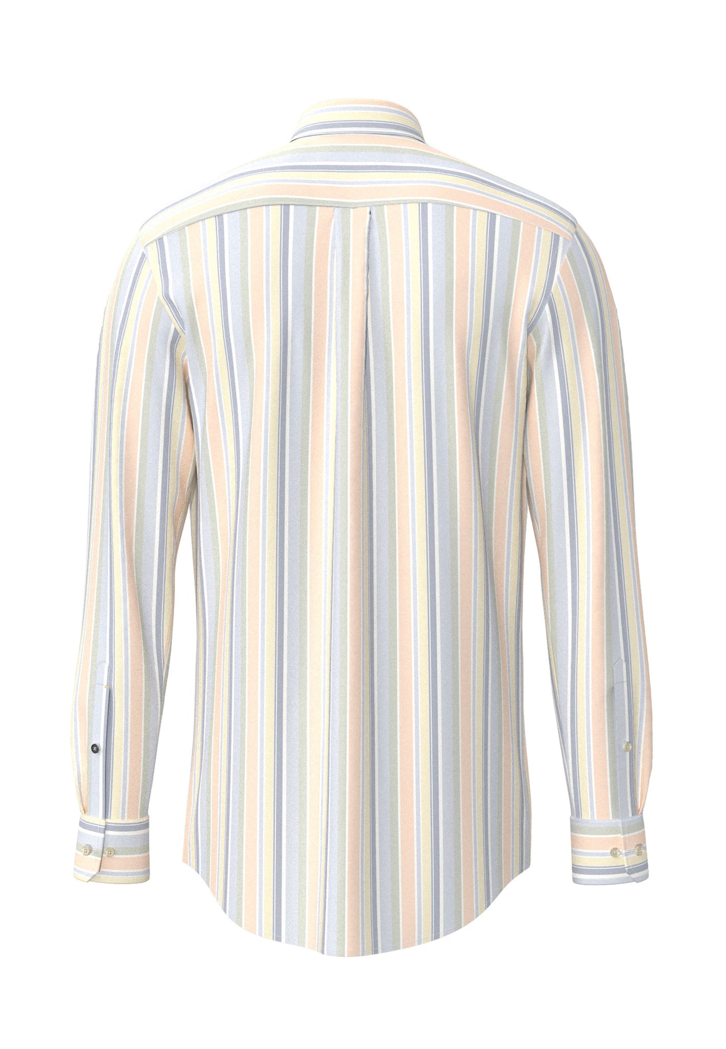 Fynch Hatton Washed Oxford Striped Long Sleeve Shirt