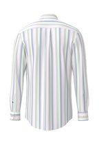 Fynch Hatton Washed Oxford Striped Long Sleeve Shirt