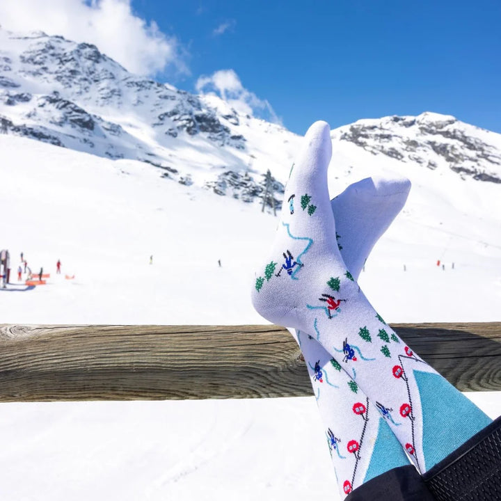 Swole Panda Bamboo Ski Slope Socks