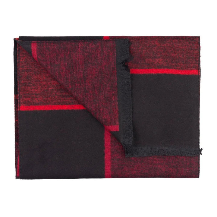 Swole Panda Black &amp; Red Block Bamboo Scarf