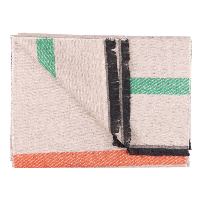 Swole Panda Cream Stripe Bamboo Scarf