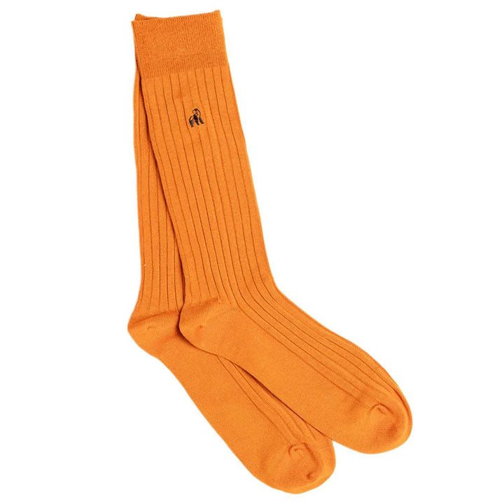 Swole Panda Burnt Orange Bamboo Boot Socks