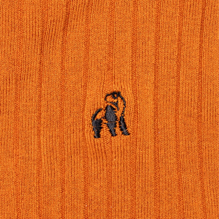 Swole Panda Burnt Orange Bamboo Boot Socks