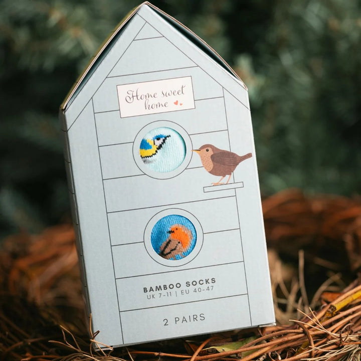 Swole Panda Bird Watching Sock Box - 2 Pairs of Bamboo Socks