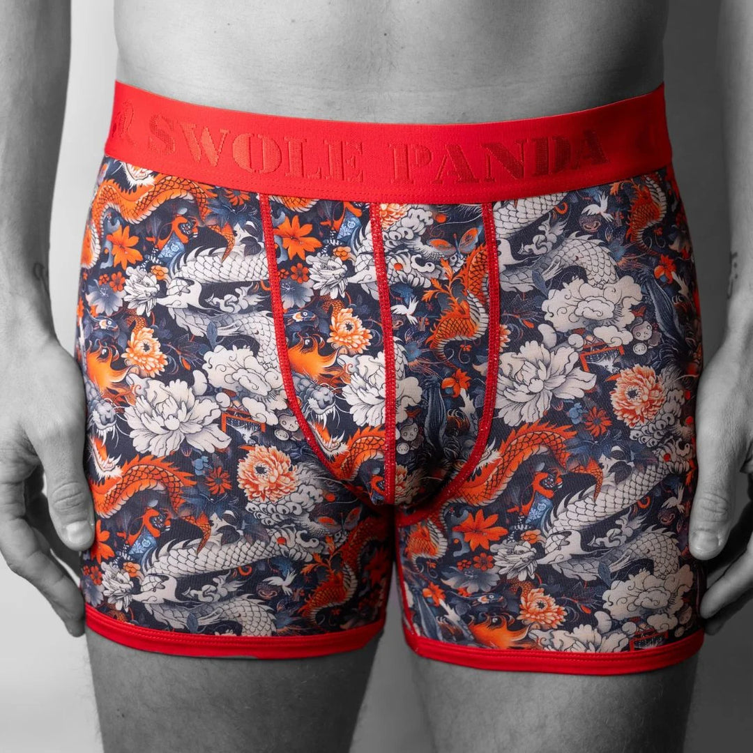Swole Panda Bamboo Boxers - Dragons