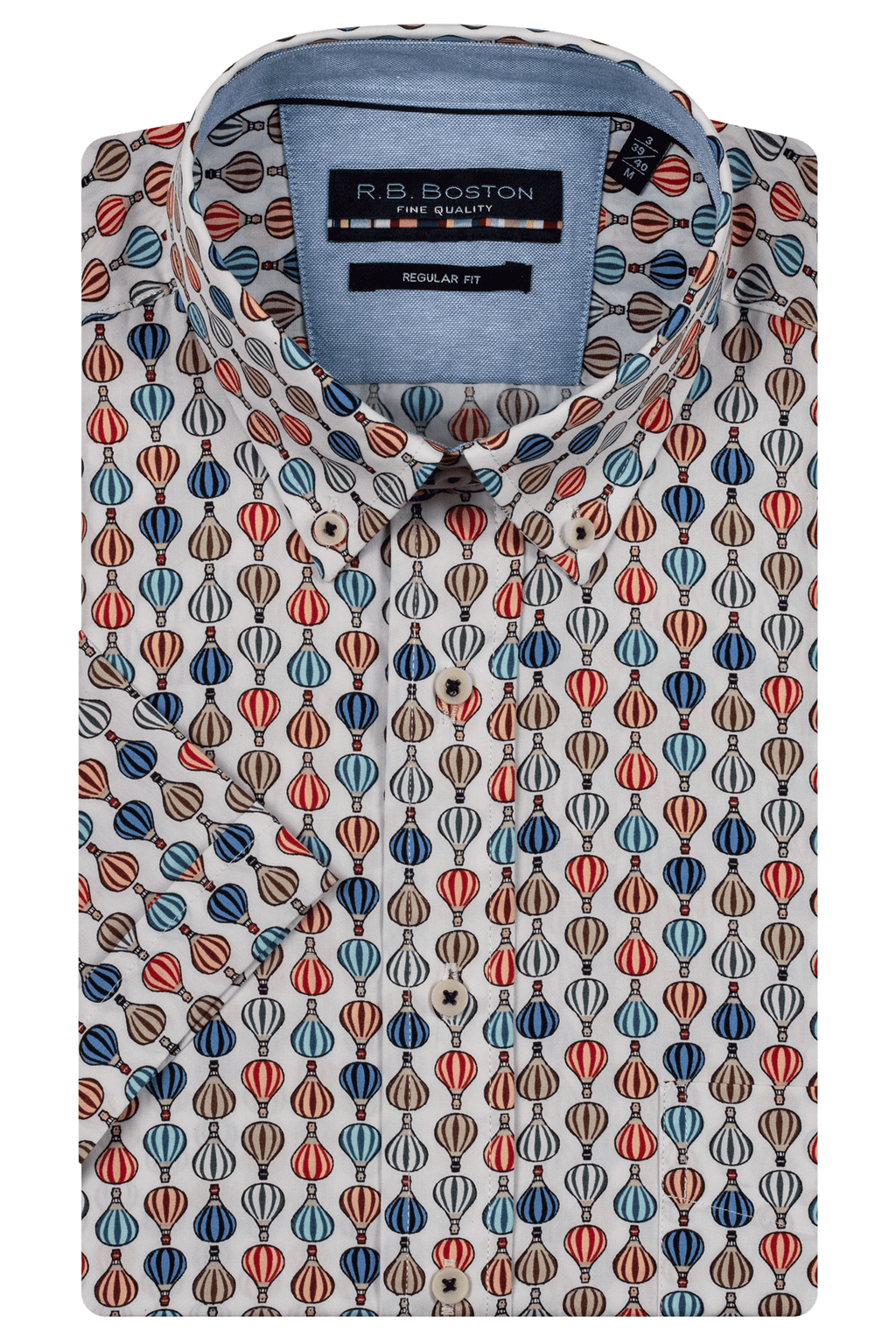 Marshall Button Down Air Balloon Short Sleeve Shirt - Multi