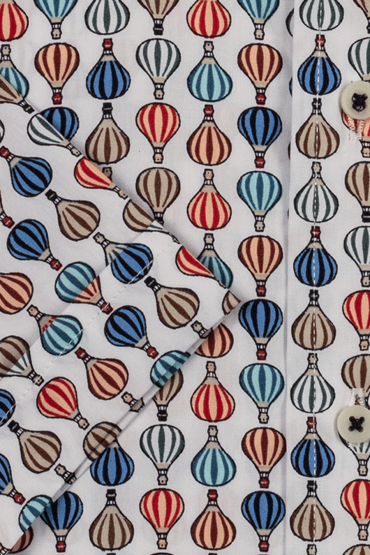 Marshall Button Down Air Balloon Short Sleeve Shirt - Multi