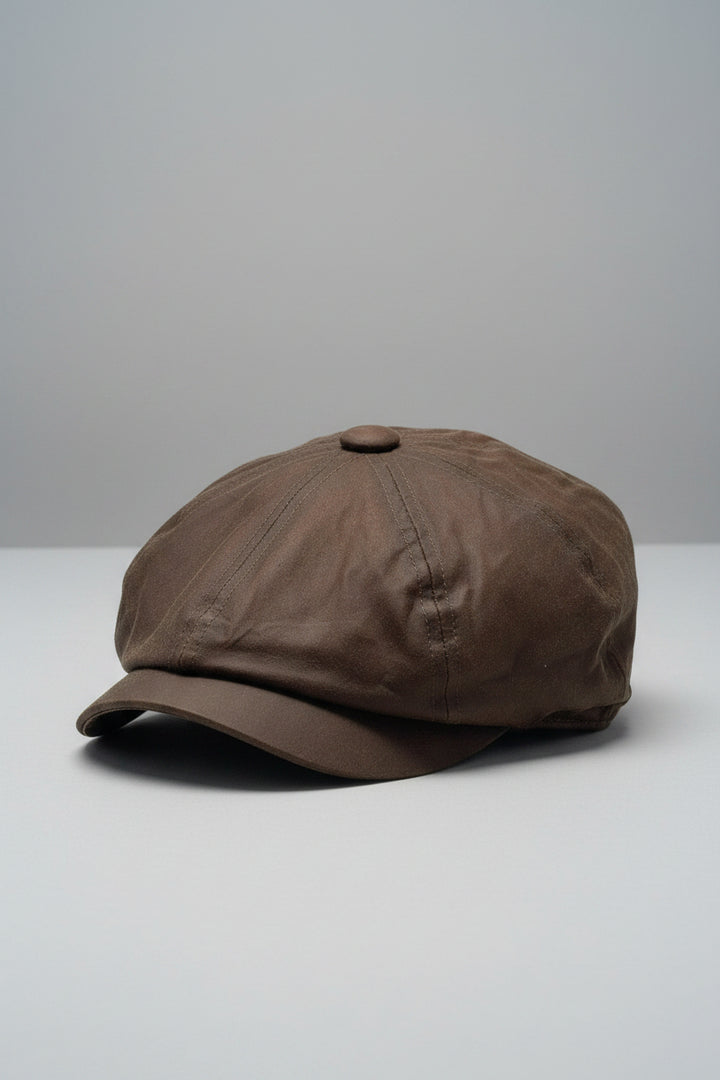 Failsworth Alfie Wax Bakerboy Cap - Coffee