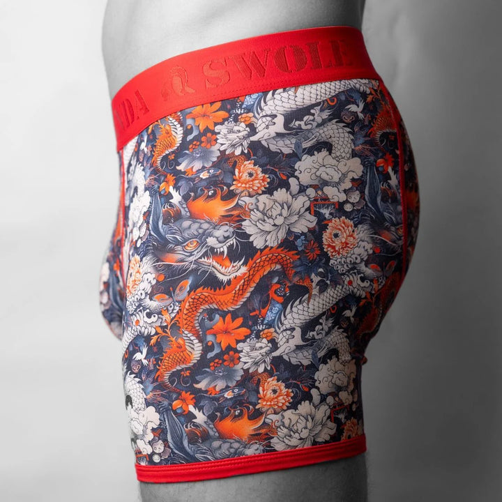 Swole Panda Bamboo Boxers - Dragons
