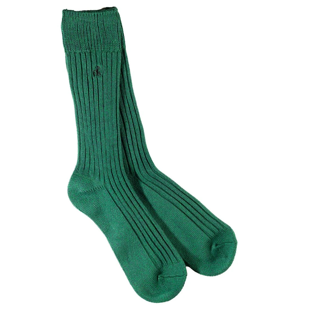 Swole Panda Racing Green Bamboo Boot Socks