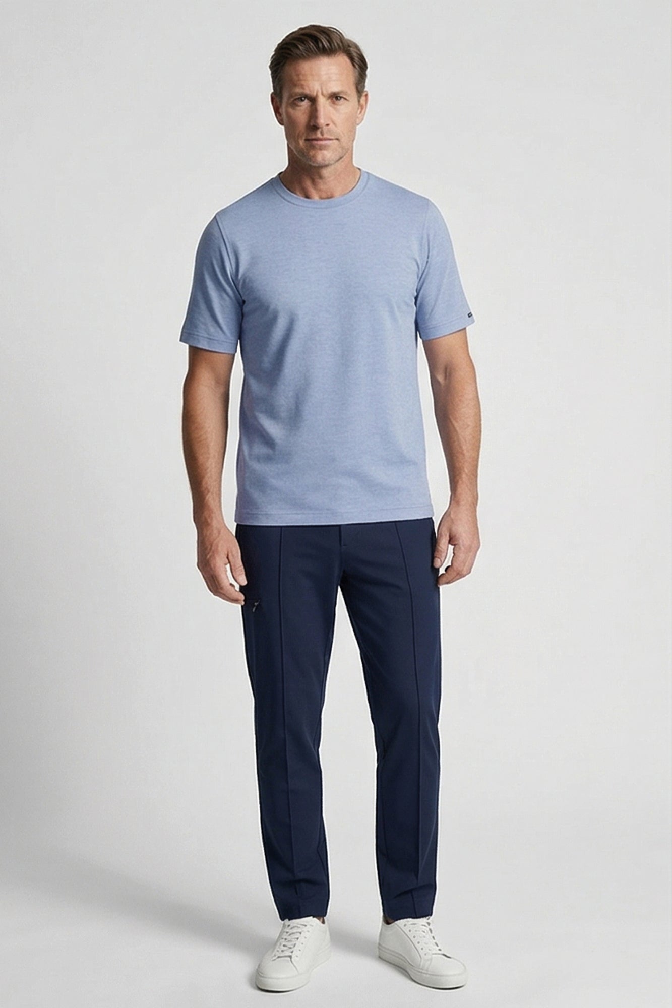 Baileys Classic Crew Neck T-Shirt - Cloud Blue