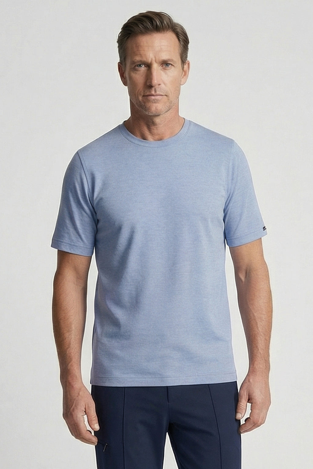 Baileys Classic Crew Neck T-Shirt - Cloud Blue