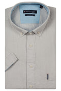 Giordano Pure Linen Short Sleeve Shirt - Dawn Blue