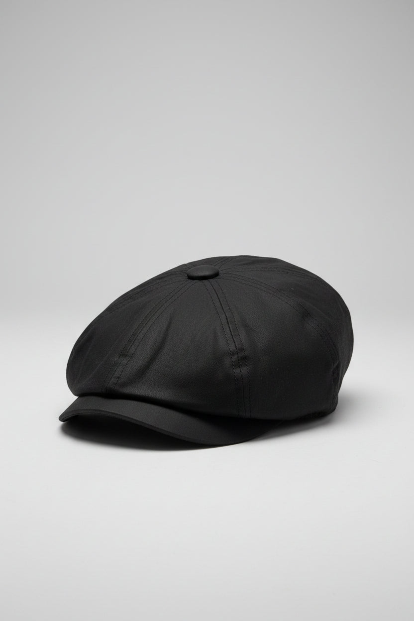 Failsworth Alfie Wax Bakerboy Cap - Black