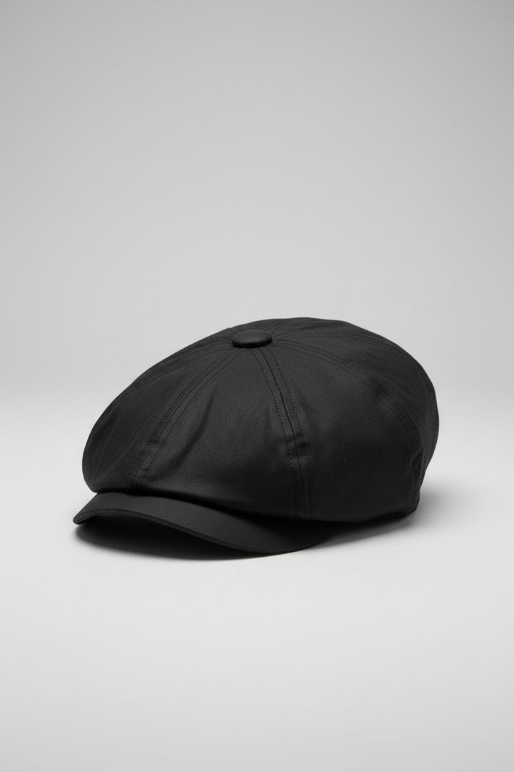 Failsworth Alfie Wax Bakerboy Cap - Black