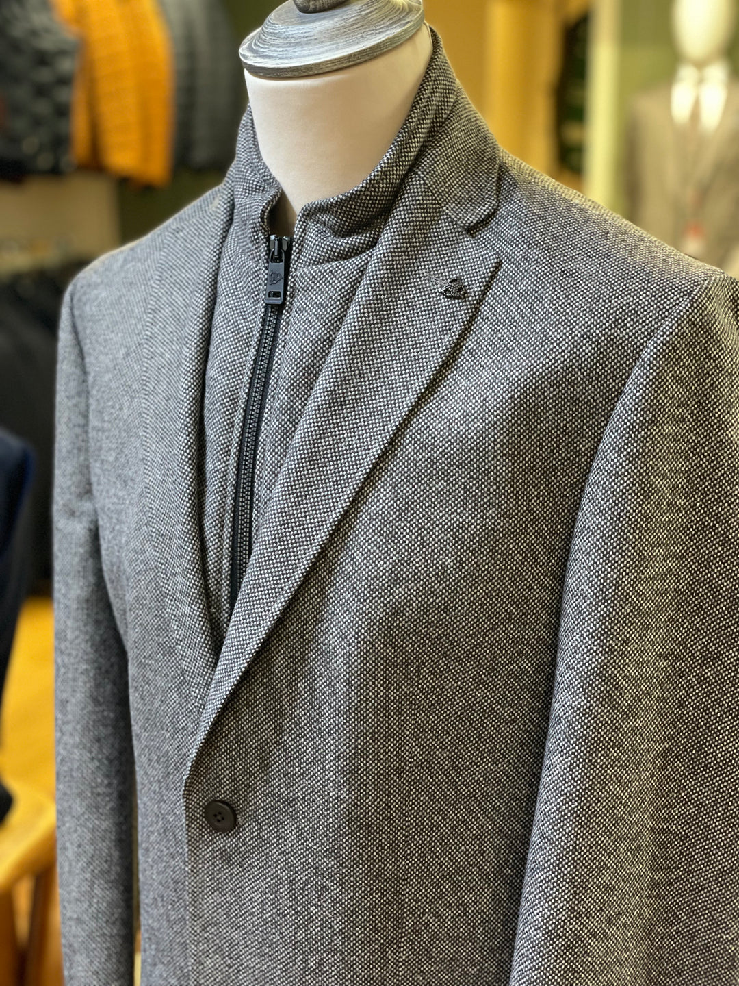 Roy Robson Jacket 17519 with Zip in Collar