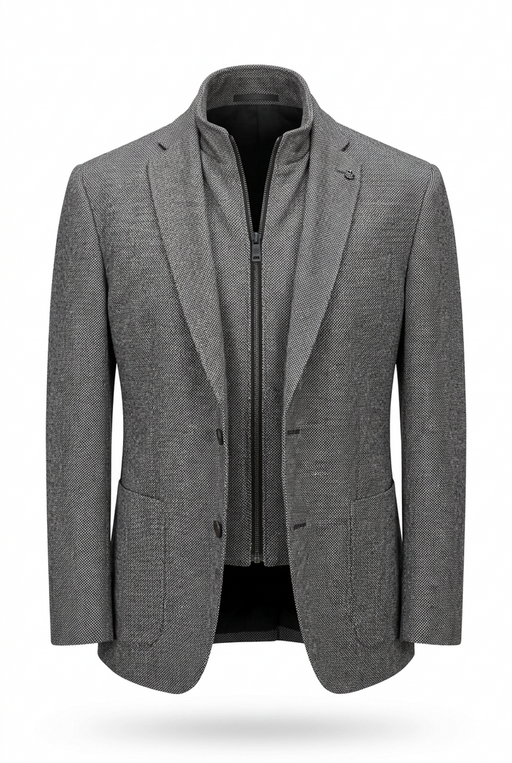 Roy Robson Jacket 17519 with Zip in Collar