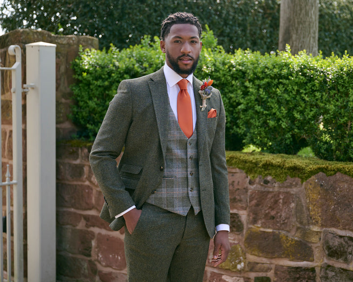 Green Tweed Suit