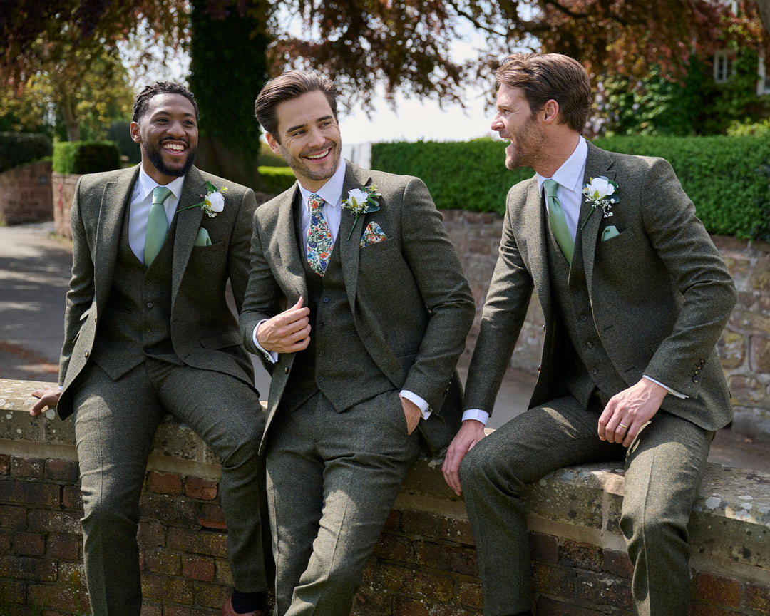 Green Tweed Suit
