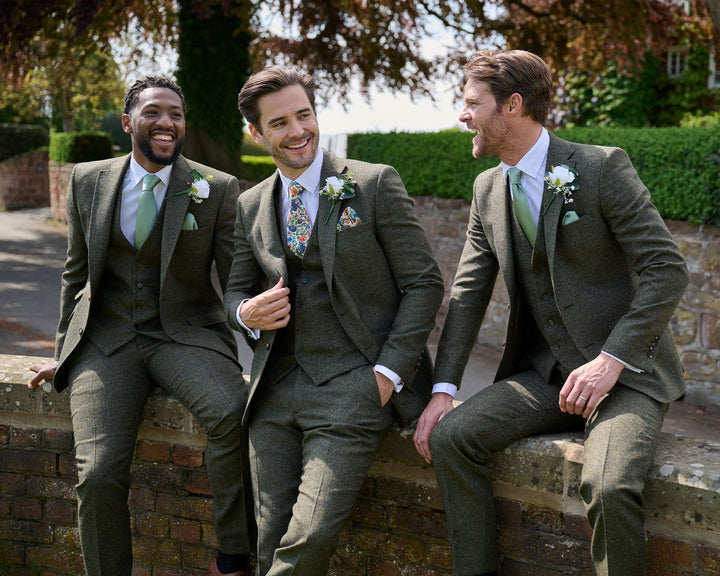 Green Tweed Suit