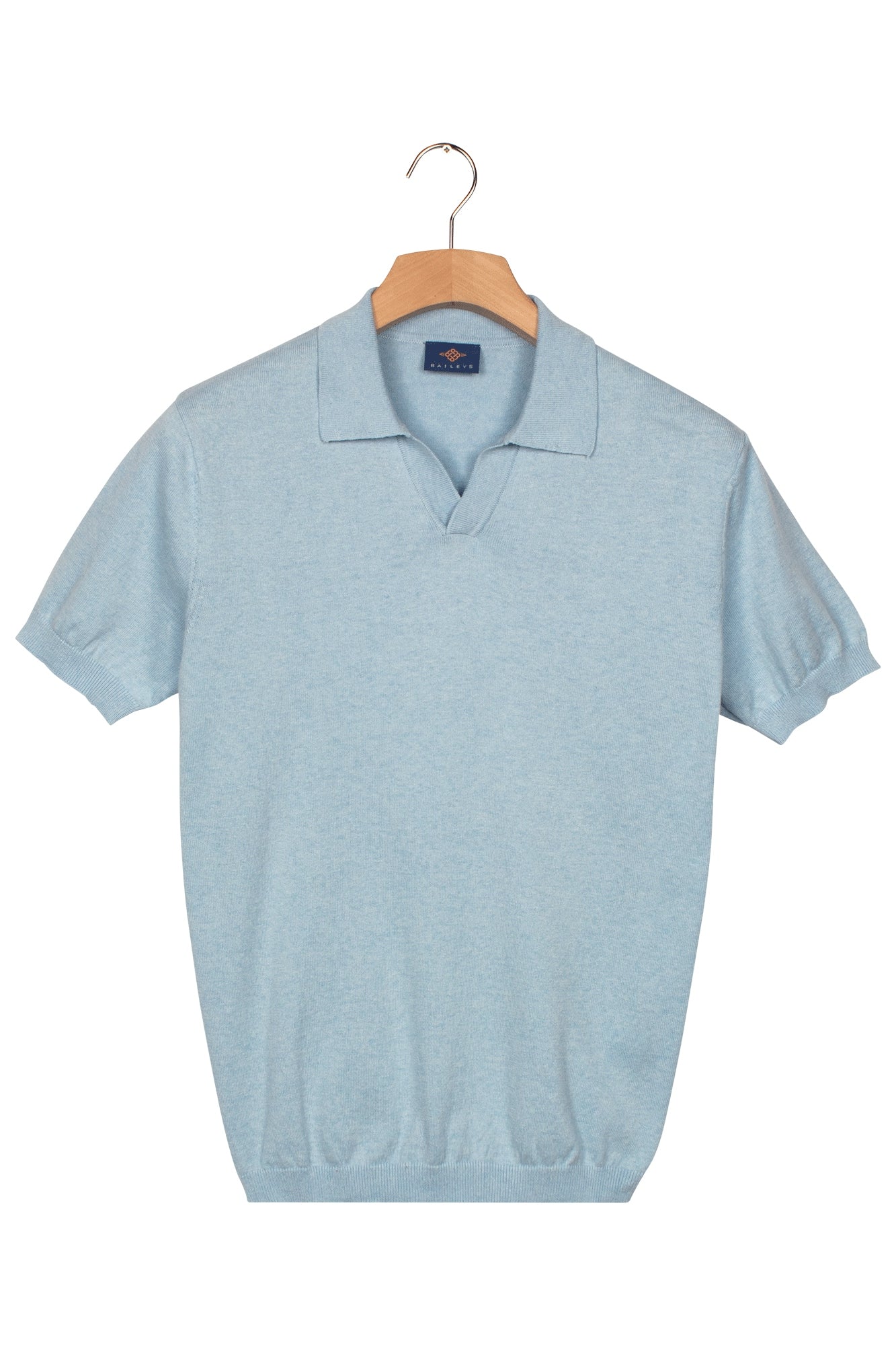 Baileys Knitted V-Collar Polo Shirt