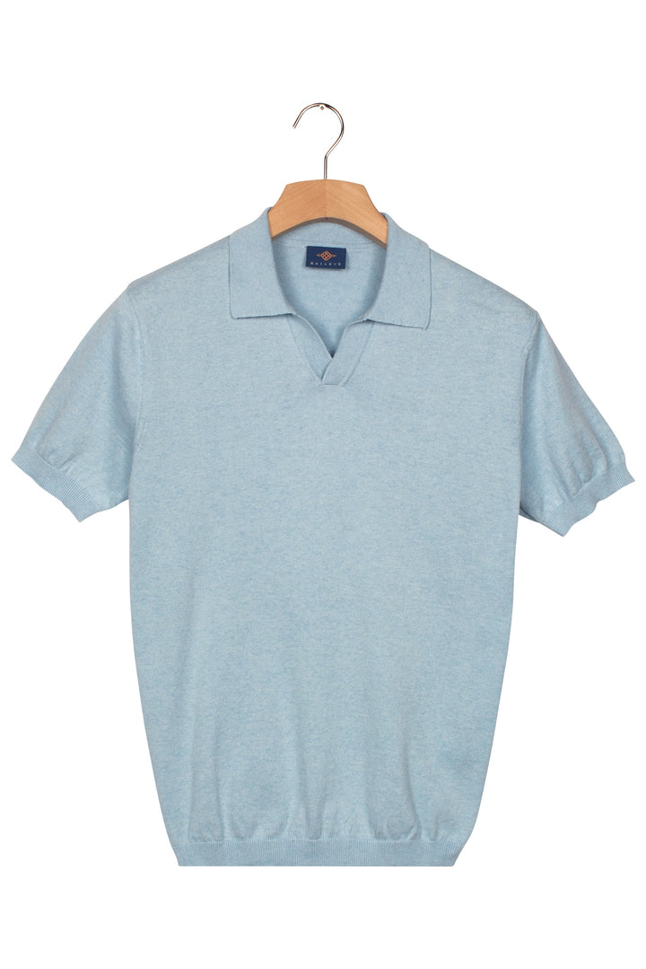 Baileys Knitted V-Collar Polo Shirt