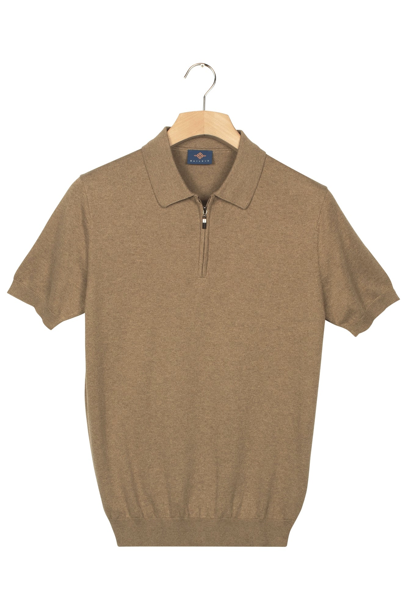 Baileys Knitted 1/2 Zip Polo Shirt