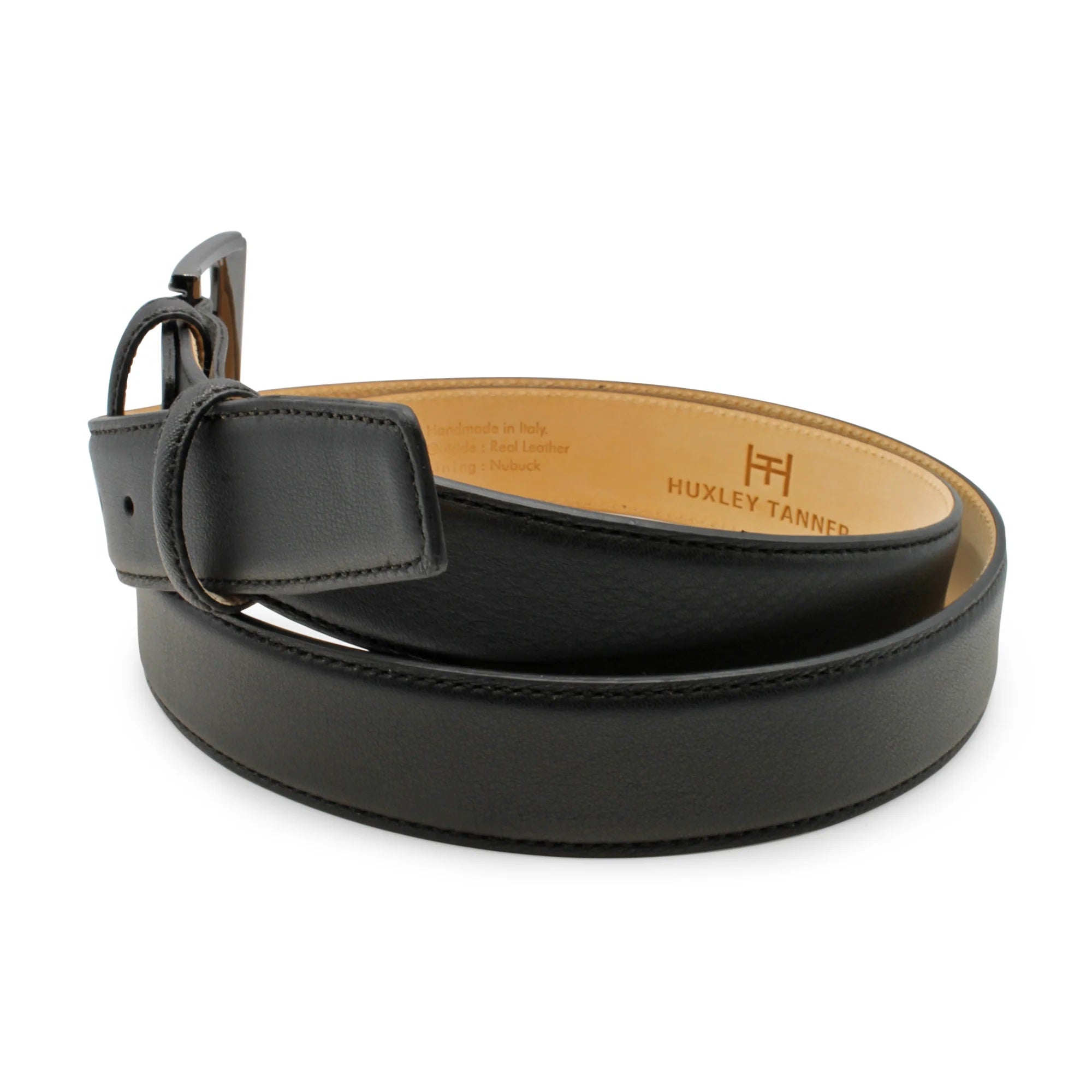 Huxley Tanner "Ballesteros" Classic Napa Grain Leather Belt