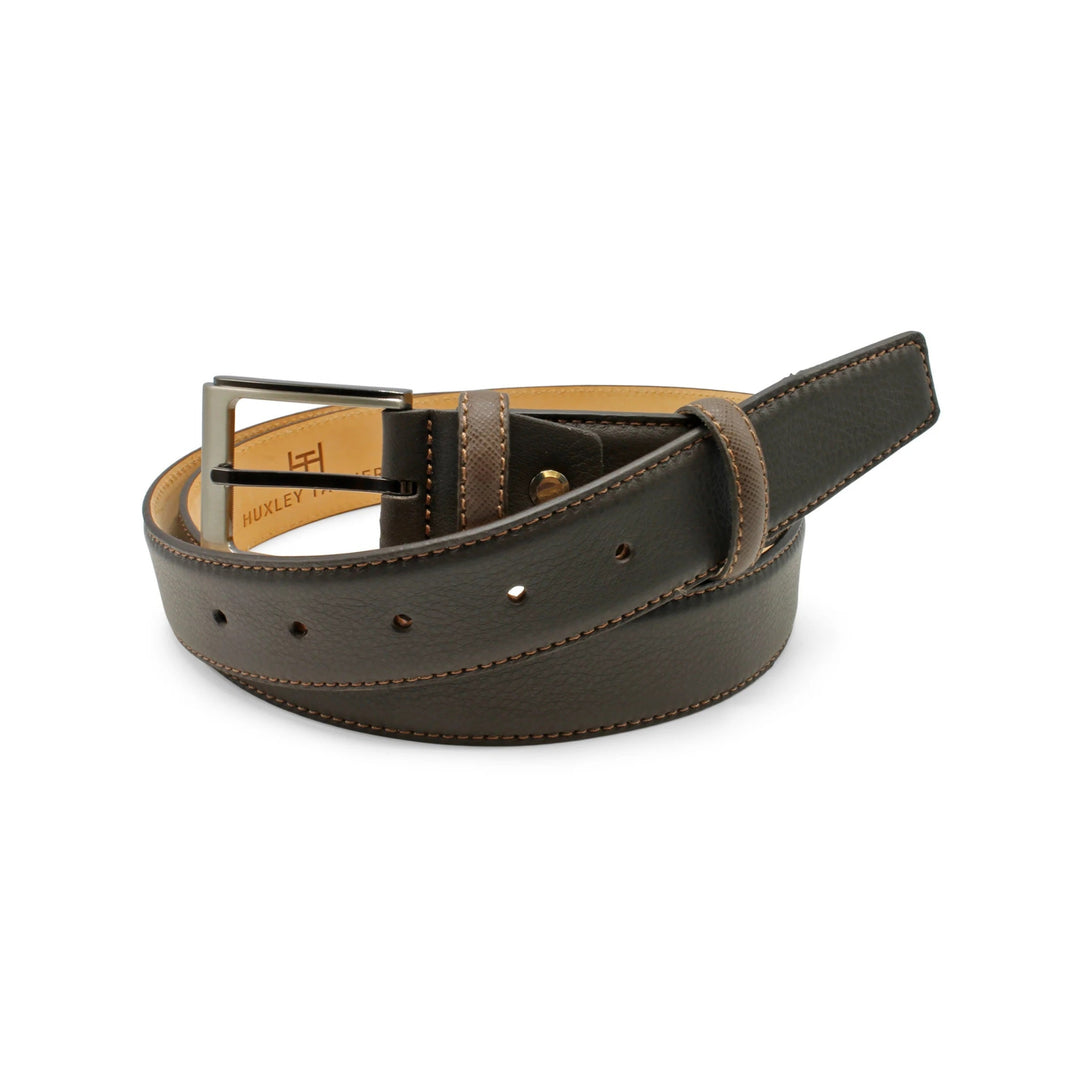 Huxley Tanner "Ballesteros" Classic Napa Grain Leather Belt