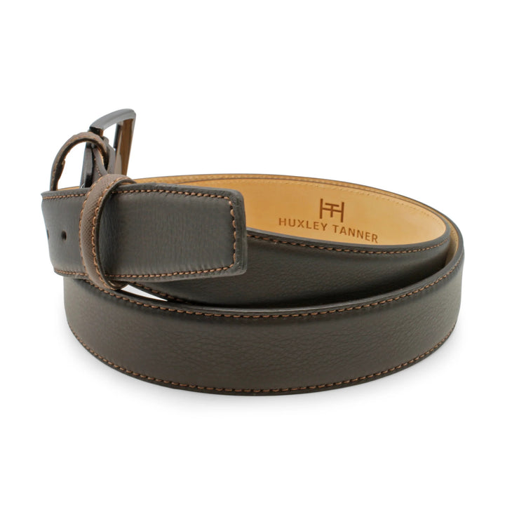 Huxley Tanner "Ballesteros" Classic Napa Grain Leather Belt